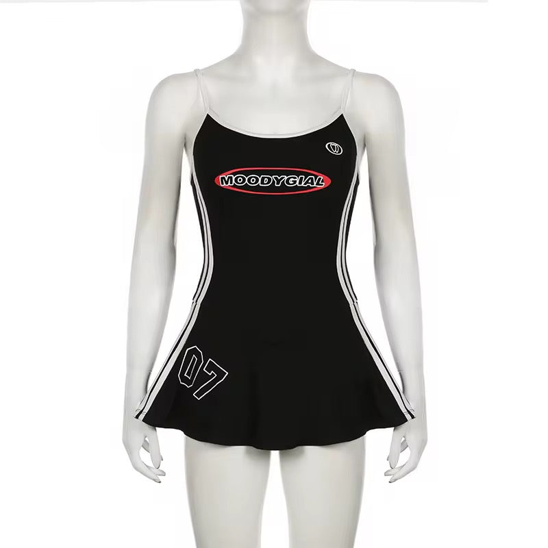 Moody Girl ‘07” Athletic Mini Dress