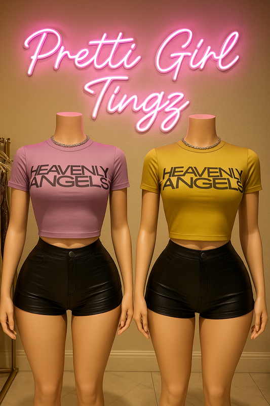 Heavenly Angels Mesh Crop Set